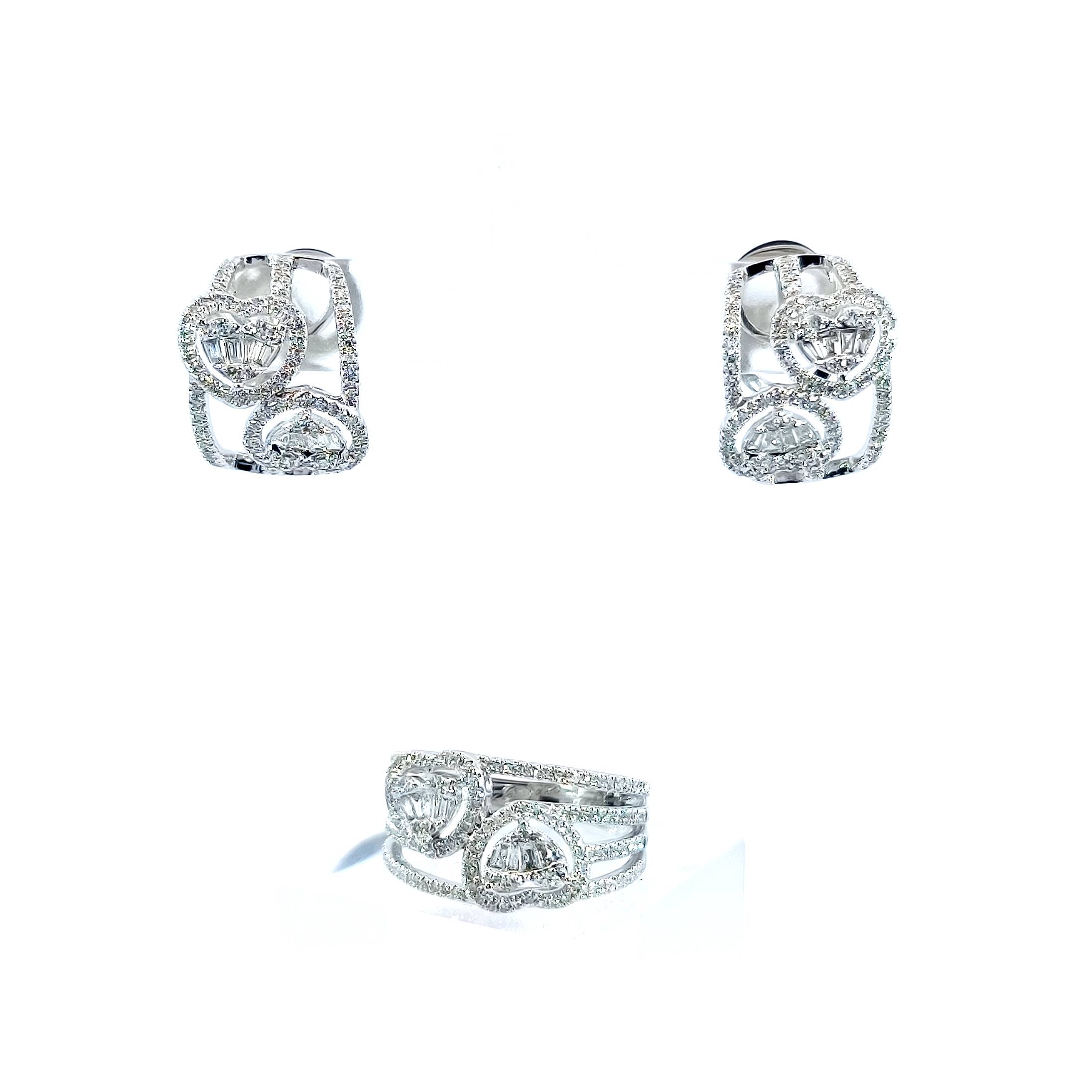 Twin Heart Diamond Set